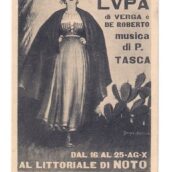 “Noto, Littoriale 1932: “La Lupa” del musicista Pierantonio Tasca e Vitaliano Brancati.” di Enzo Papa