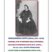 Una copia online in Omaggio del 1°volume su “La Capinera di Noto, Mariannina Coffa (1841-1878) di Biagio Iacono…