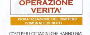 Cimitero di Noto: Operazione Verità!